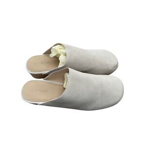 Villa Rouge Grey Suede Leather Slip-On Mules Sandals 11M
